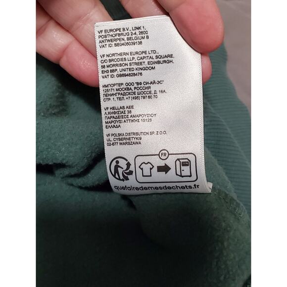 The North Face Pullover Hoodie Women S Green Logo Outdoor Casual Sweatshirt - Picture 7 of 11